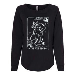 The Vet Tech Tarot Card Funny Veterinary Tech Womens California Wash Sweatshirt