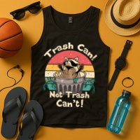 Trash Vintage Talker Raccoon Trash Can Not Trash Cant Tank Top