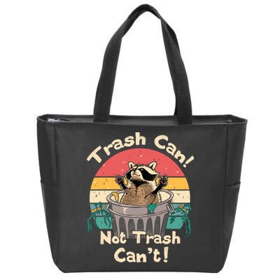Trash Vintage Talker Raccoon Trash Can Not Trash Cant Zip Tote Bag