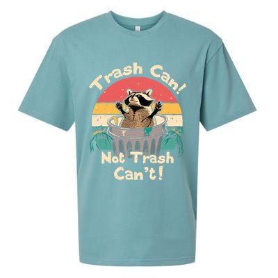 Trash Vintage Talker Raccoon Trash Can Not Trash Cant Sueded Cloud Jersey T-Shirt