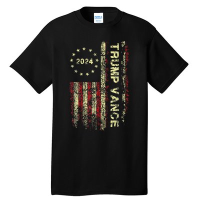 Trumpmania Vance Trump Vance 2024 Take America Back Tall T-Shirt