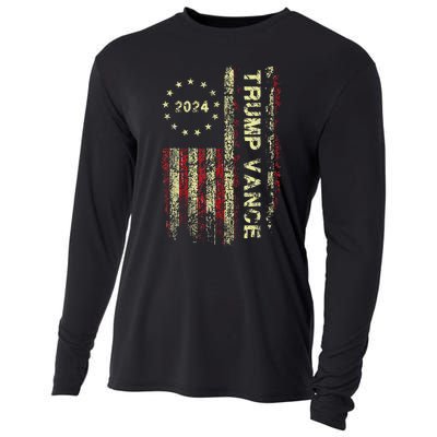 Trumpmania Vance Trump Vance 2024 Take America Back Cooling Performance Long Sleeve Crew