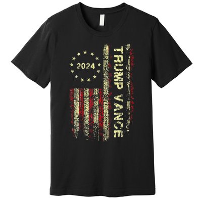 Trumpmania Vance Trump Vance 2024 Take America Back Premium T-Shirt