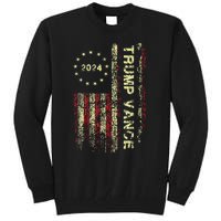 Trumpmania Vance Trump Vance 2024 Take America Back Tall Sweatshirt