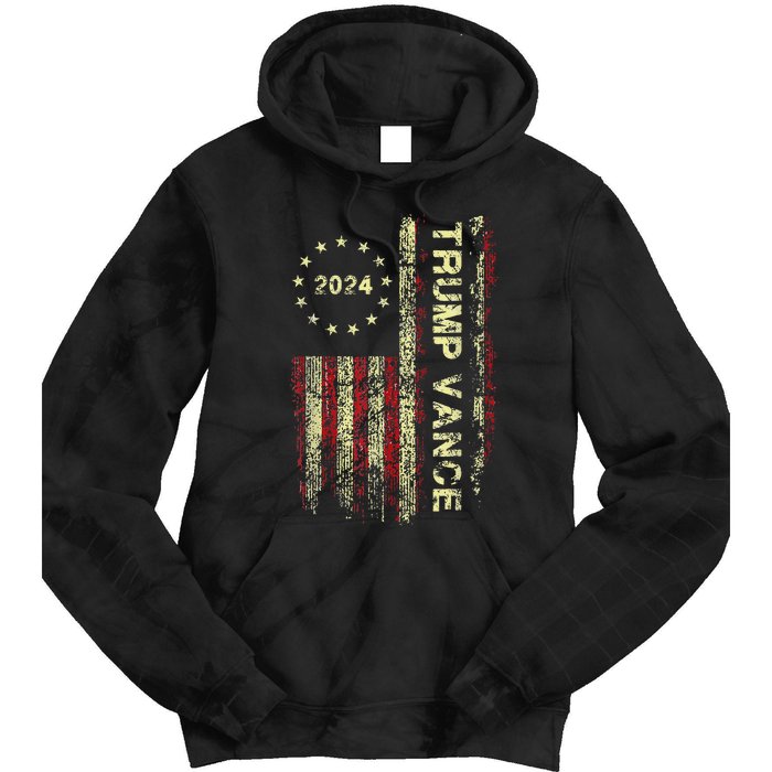 Trumpmania Vance Trump Vance 2024 Take America Back Tie Dye Hoodie