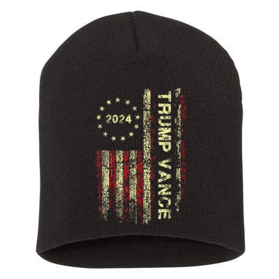 Trumpmania Vance Trump Vance 2024 Take America Back Short Acrylic Beanie