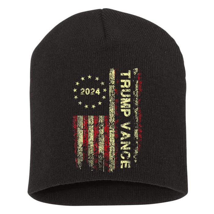 Trumpmania Vance Trump Vance 2024 Take America Back Short Acrylic Beanie