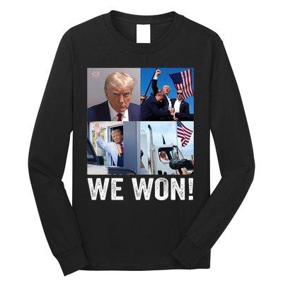 Trump Victory Trump Wins 2024 Election President Celebration Pro Trump 2024 Long Sleeve Shirt