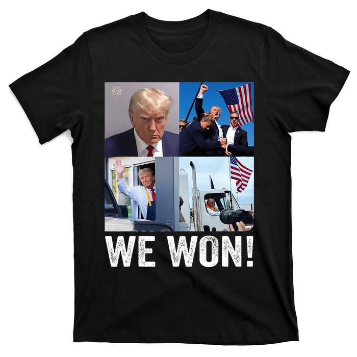 Trump Victory Trump Wins 2024 Election President Celebration Pro Trump 2024 T-Shirt