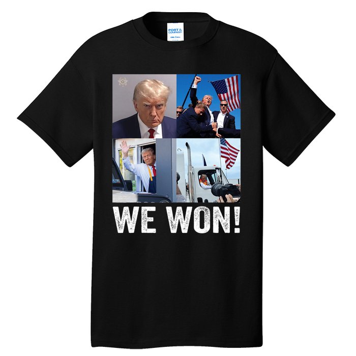 Trump Victory Trump Wins 2024 Election President Celebration Pro Trump 2024 Tall T-Shirt