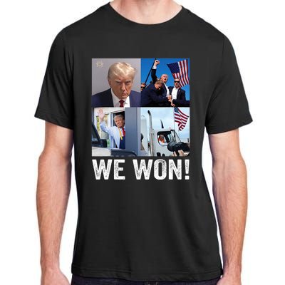 Trump Victory Trump Wins 2024 Election President Celebration Pro Trump 2024 Adult ChromaSoft Performance T-Shirt