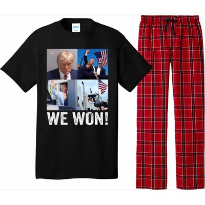 Trump Victory Trump Wins 2024 Election President Celebration Pro Trump 2024 Pajama Set