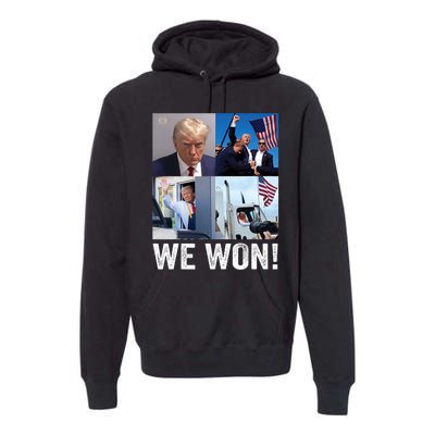 Trump Victory Trump Wins 2024 Election President Celebration Pro Trump 2024 Premium Hoodie