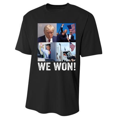 Trump Victory Trump Wins 2024 Election President Celebration Pro Trump 2024 Performance Sprint T-Shirt