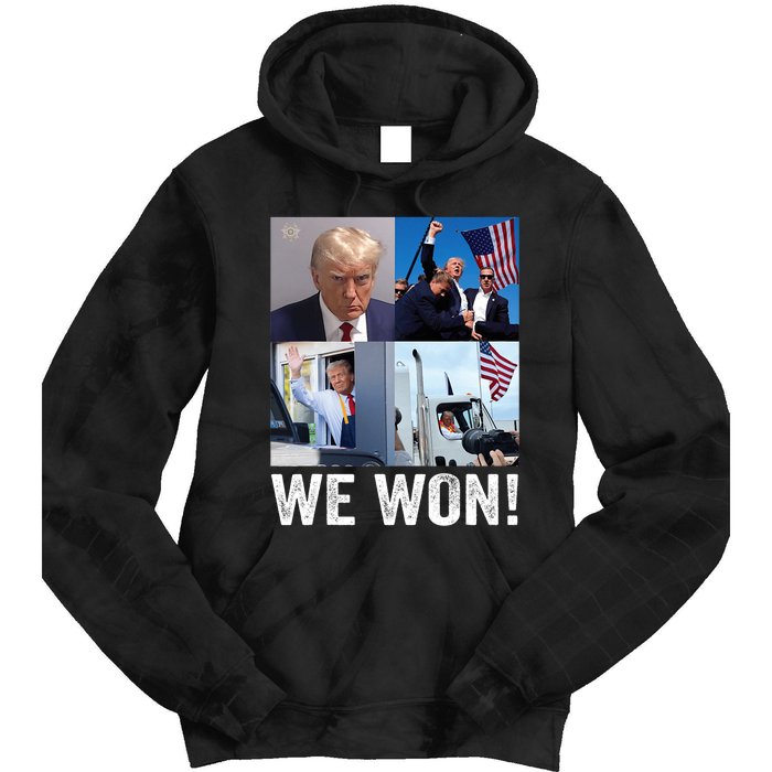 Trump Victory Trump Wins 2024 Election President Celebration Pro Trump 2024 Tie Dye Hoodie