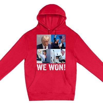 Trump Victory Trump Wins 2024 Election President Celebration Pro Trump 2024 Premium Pullover Hoodie