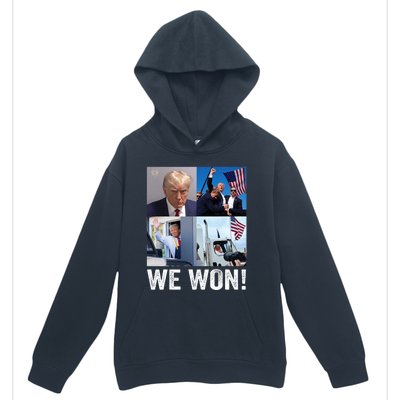 Trump Victory Trump Wins 2024 Election President Celebration Pro Trump 2024 Urban Pullover Hoodie