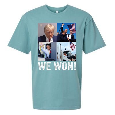 Trump Victory Trump Wins 2024 Election President Celebration Pro Trump 2024 Sueded Cloud Jersey T-Shirt