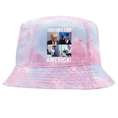 Trump Victory Trump Wins 2024 Election President Celebration Tie-Dyed Bucket Hat