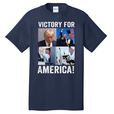 Trump Victory Trump Wins 2024 Election President Celebration Tall T-Shirt