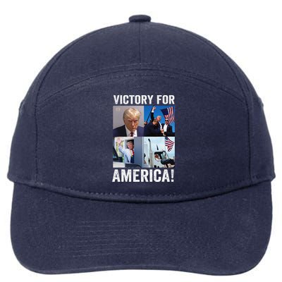 Trump Victory Trump Wins 2024 Election President Celebration 7-Panel Snapback Hat