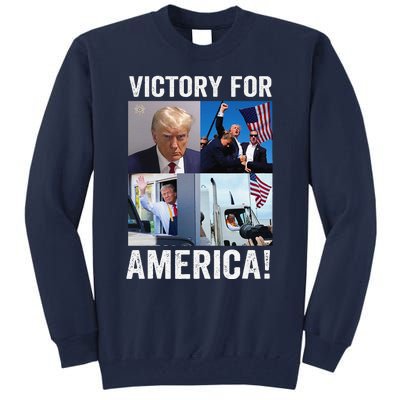 Trump Victory Trump Wins 2024 Election President Celebration Tall Sweatshirt