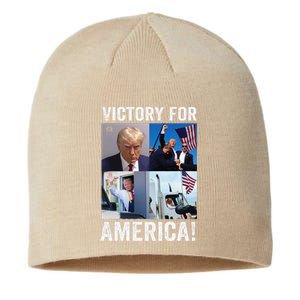 Trump Victory Trump Wins 2024 Election President Celebration Sustainable Beanie