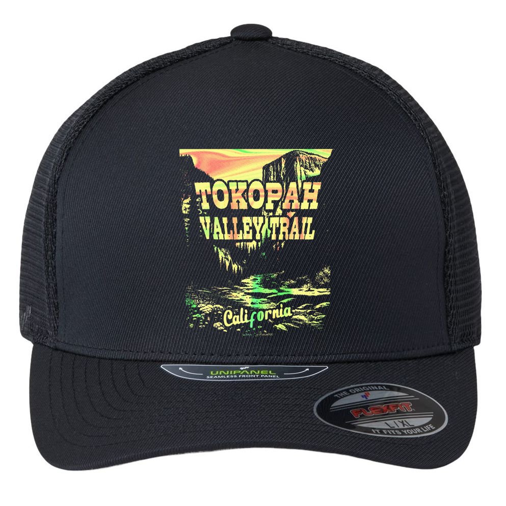 Tokopah Valley Trail California Flexfit Unipanel Trucker Cap