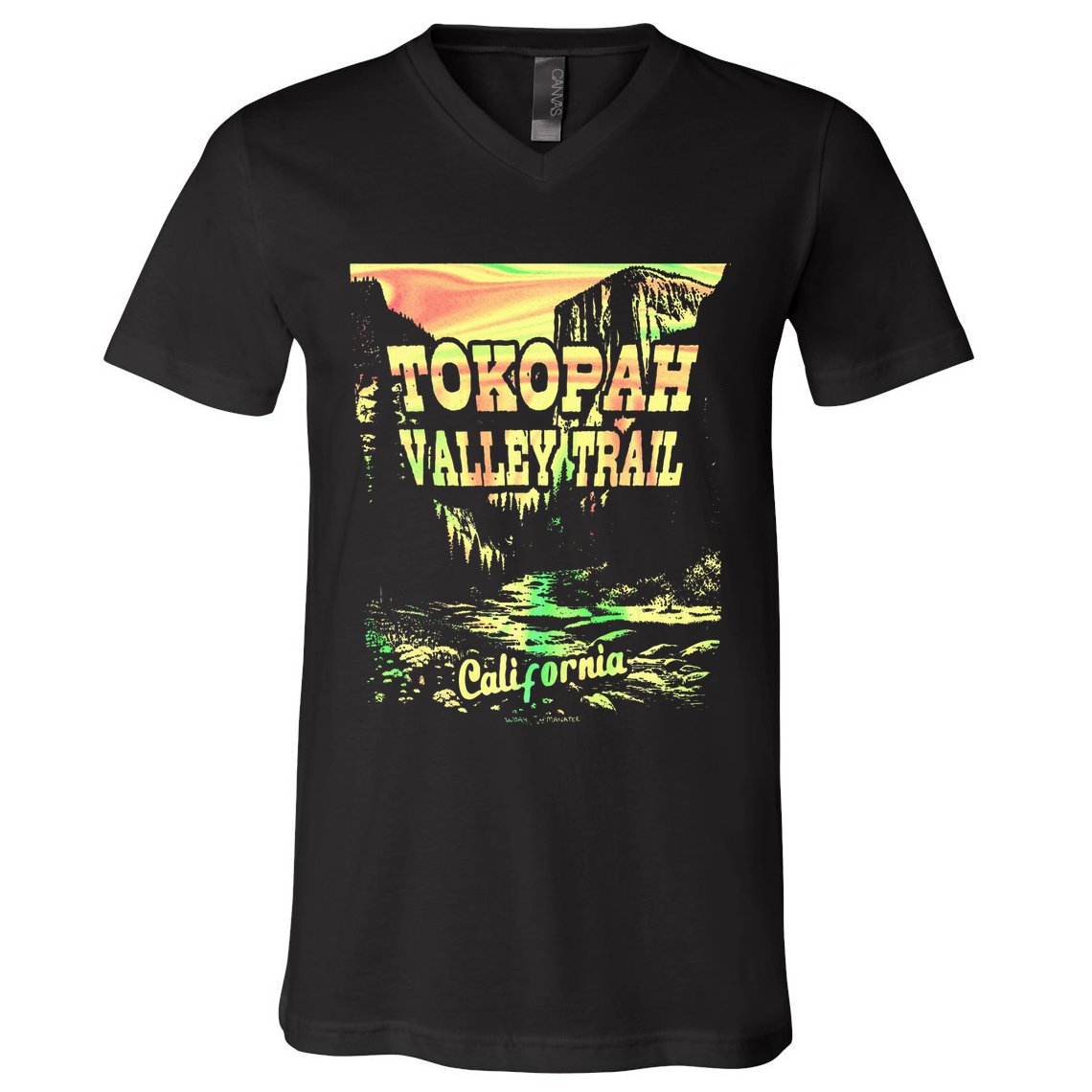 Tokopah Valley Trail California V-Neck T-Shirt