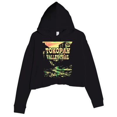 Tokopah Valley Trail California Crop Fleece Hoodie