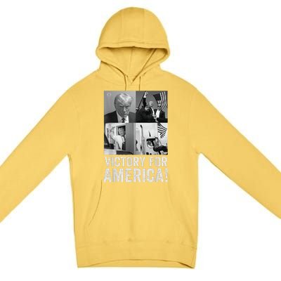 Trump Victory Trump Wins 2024 Election President Celebration Premium Pullover Hoodie