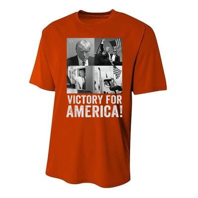 Trump Victory Trump Wins 2024 Election President Celebration Performance Sprint T-Shirt