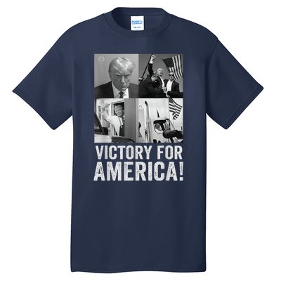 Trump Victory Trump Wins 2024 Election President Celebration Tall T-Shirt