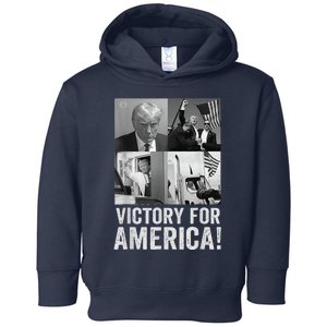 Trump Victory Trump Wins 2024 Election President Celebration Toddler Hoodie