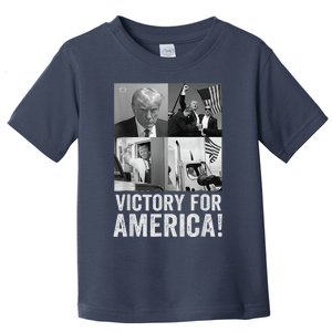 Trump Victory Trump Wins 2024 Election President Celebration Toddler T-Shirt