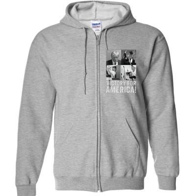 Trump Victory Trump Wins 2024 Election President Celebration Full Zip Hoodie