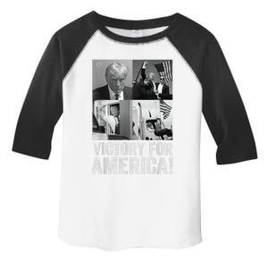 Trump Victory Trump Wins 2024 Election President Celebration Toddler Fine Jersey T-Shirt