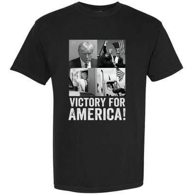 Trump Victory Trump Wins 2024 Election President Celebration Garment-Dyed Heavyweight T-Shirt