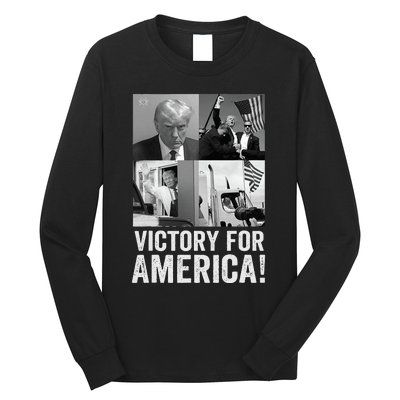 Trump Victory Trump Wins 2024 Election President Celebration Long Sleeve Shirt