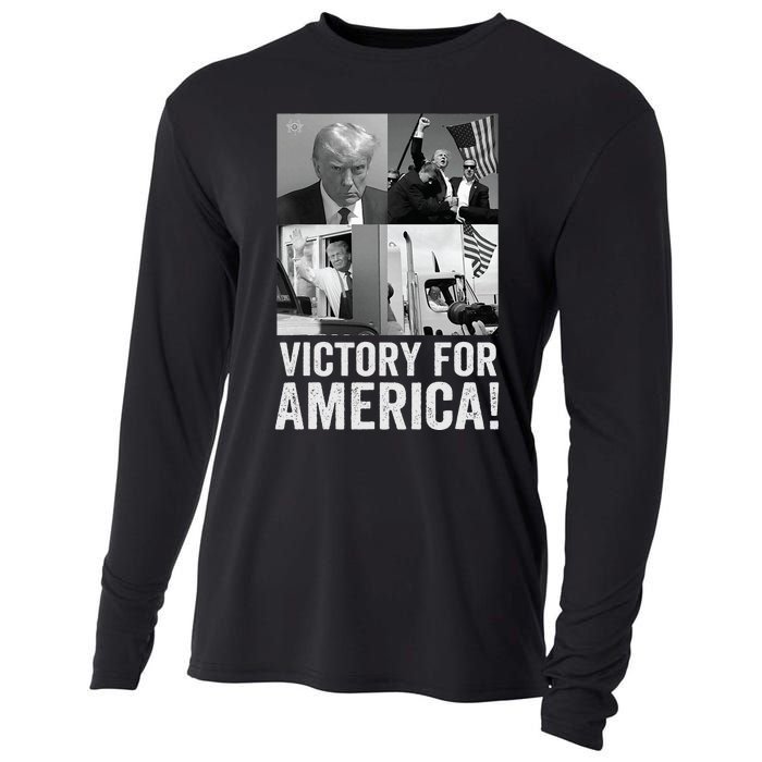 Trump Victory Trump Wins 2024 Election President Celebration Cooling Performance Long Sleeve Crew