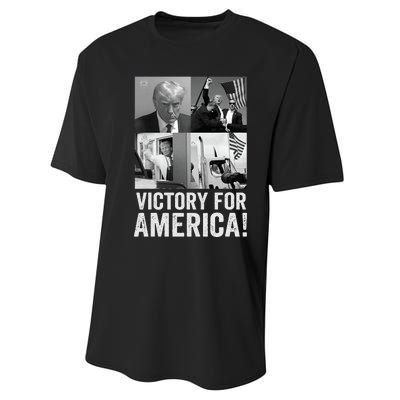 Trump Victory Trump Wins 2024 Election President Celebration Performance Sprint T-Shirt