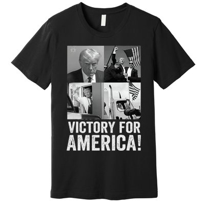 Trump Victory Trump Wins 2024 Election President Celebration Premium T-Shirt