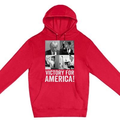 Trump Victory Trump Wins 2024 Election President Celebration Premium Pullover Hoodie