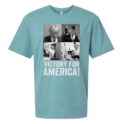 Trump Victory Trump Wins 2024 Election President Celebration Sueded Cloud Jersey T-Shirt