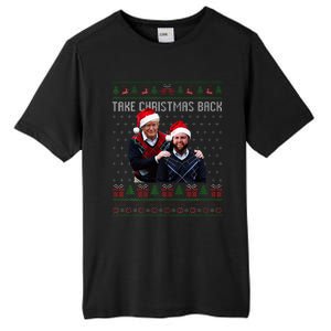 Trump Vance Take Christmas Back Funny Santa Trump Christmas Tall Fusion ChromaSoft Performance T-Shirt