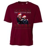 Trump Vance Take Christmas Back Funny Santa Trump Christmas Cooling Performance Crew T-Shirt