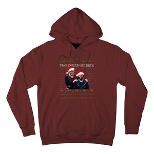 Trump Vance Take Christmas Back Funny Santa Trump Christmas Hoodie