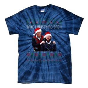 Trump Vance Take Christmas Back Funny Santa Trump Christmas Tie-Dye T-Shirt