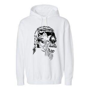 Tribal Viking Garment-Dyed Fleece Hoodie