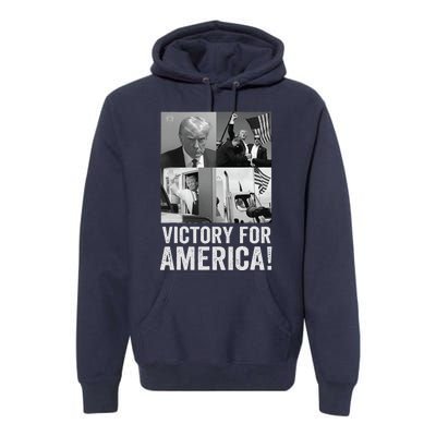 Trump Victory Trump Wins 2024 Election President Celebration Premium Hoodie